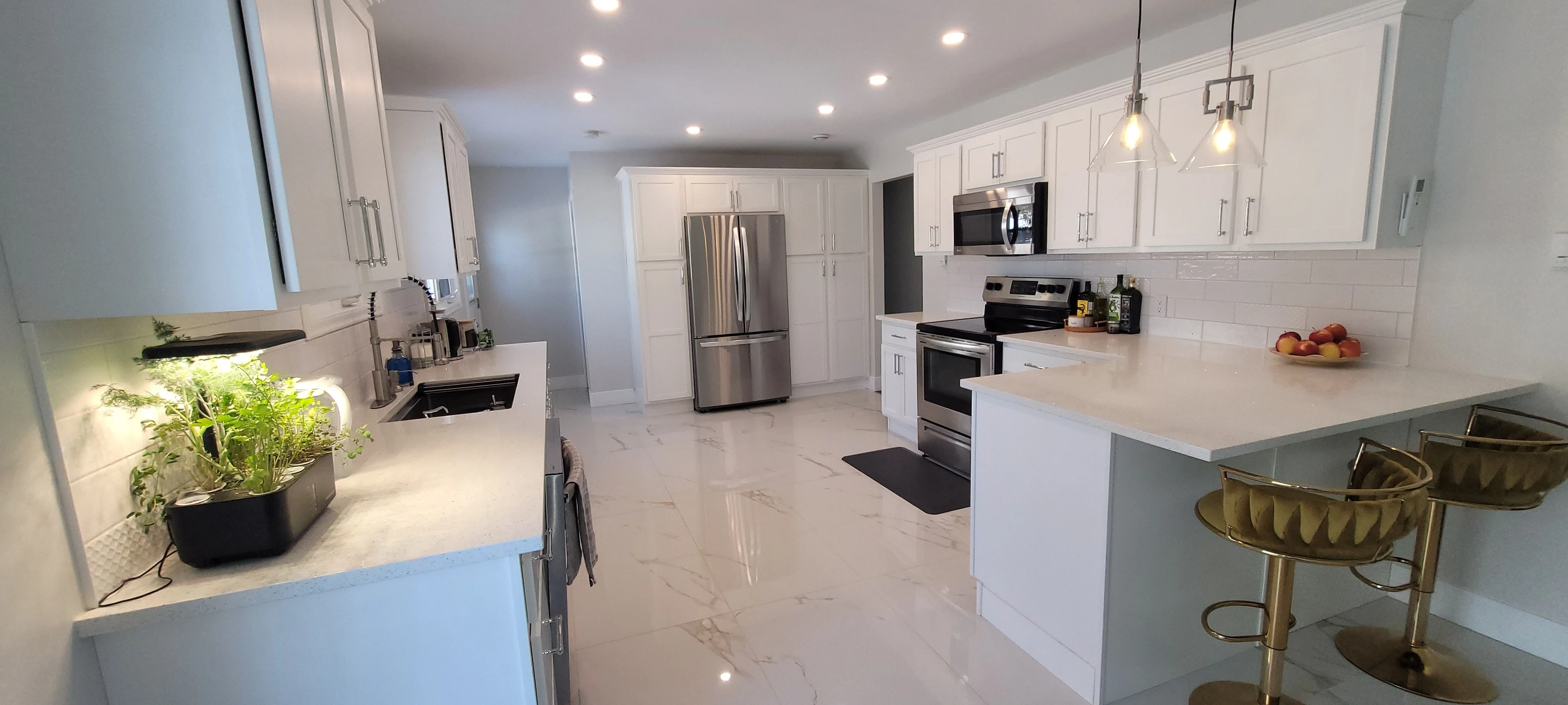 Recently completed kitchen renovation